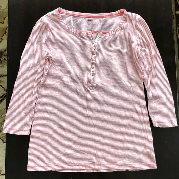 GAP Women’s 3/4 Sleeve Casual Blouse Striped Shirt - Picture 13 of 16
